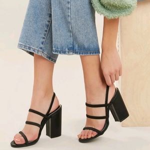 Chunky Heel Strappy Slingback